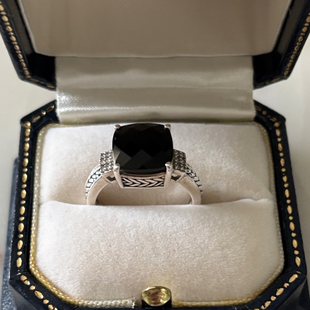 Effy Black Stone Silver Ring